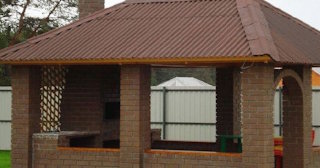 Беседка из кирпича под ключ в Ноябрьске цена от 3241 рублей - Строй-Нбс